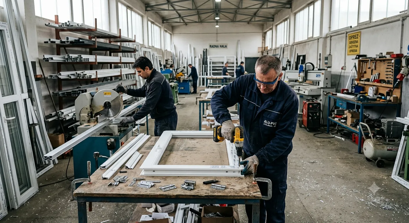 Proces proizvodnje PVC stolarije u Triant pogonu